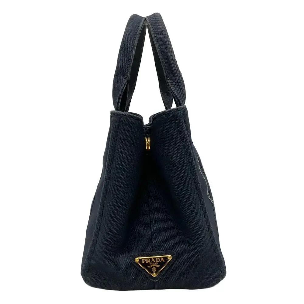 Prada Canapa Tote Bag 1BG439 Navy Cream